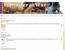 Tablet Screenshot of lancasteratwar.com